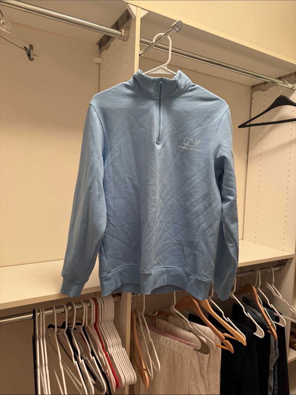 Vineyard Vines Men’s Powder Blue Half-Zip Pullover